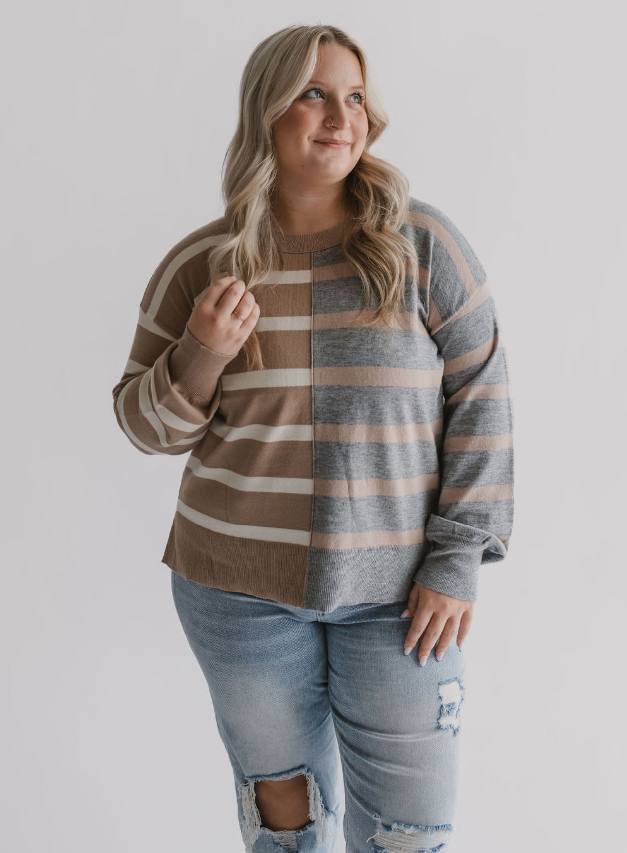 The Split Stella Striped Top