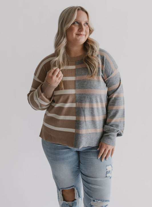 The Split Stella Striped Top