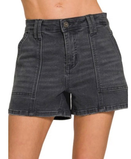The Utility Pocket Denim Shorts