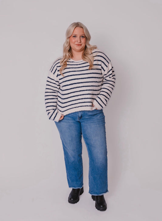 The Striped Soft and Cozy Knit Long Sleeve