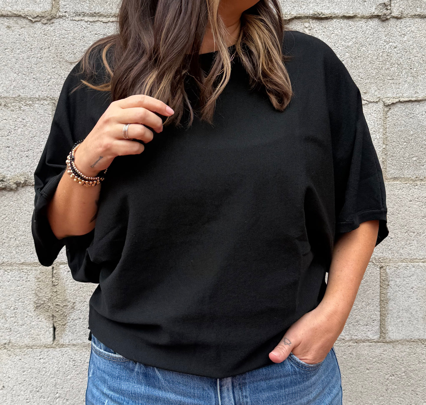 The Dani Dolman Sleeve Top