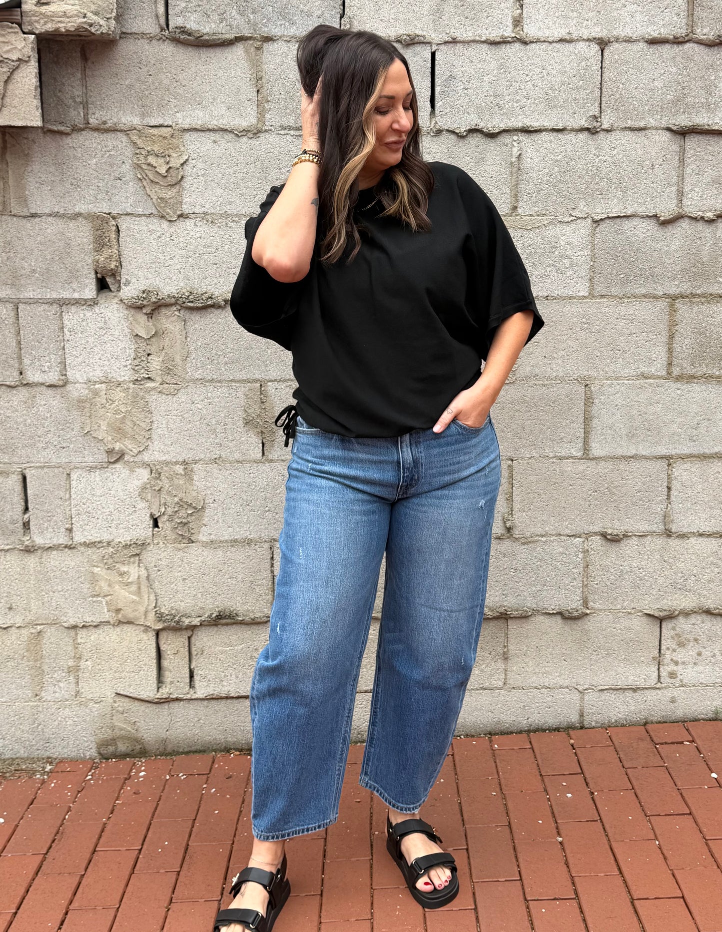The Dani Dolman Sleeve Top
