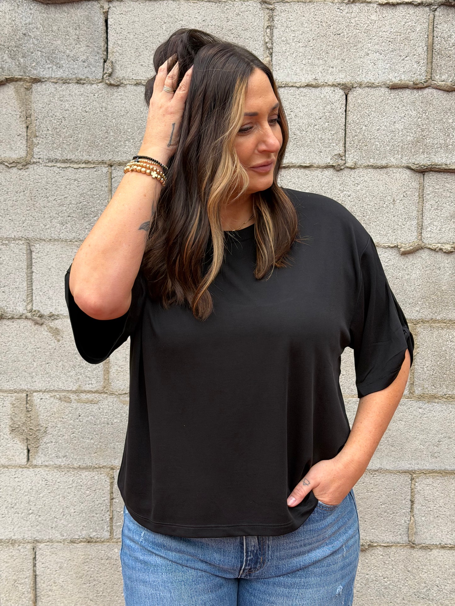 The Tie Sleeve Tatum Top