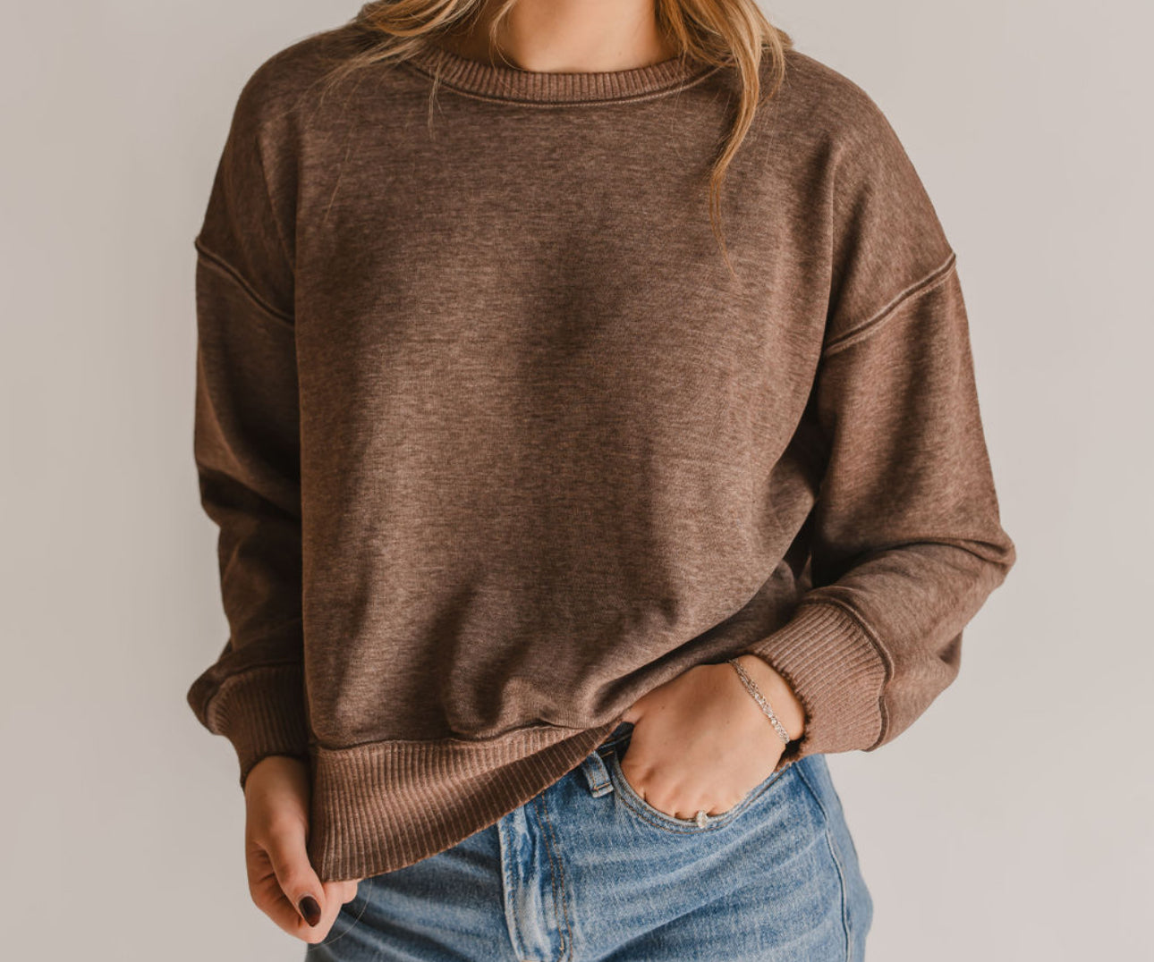 The Cropped Classic Crewneck Sweatshirt