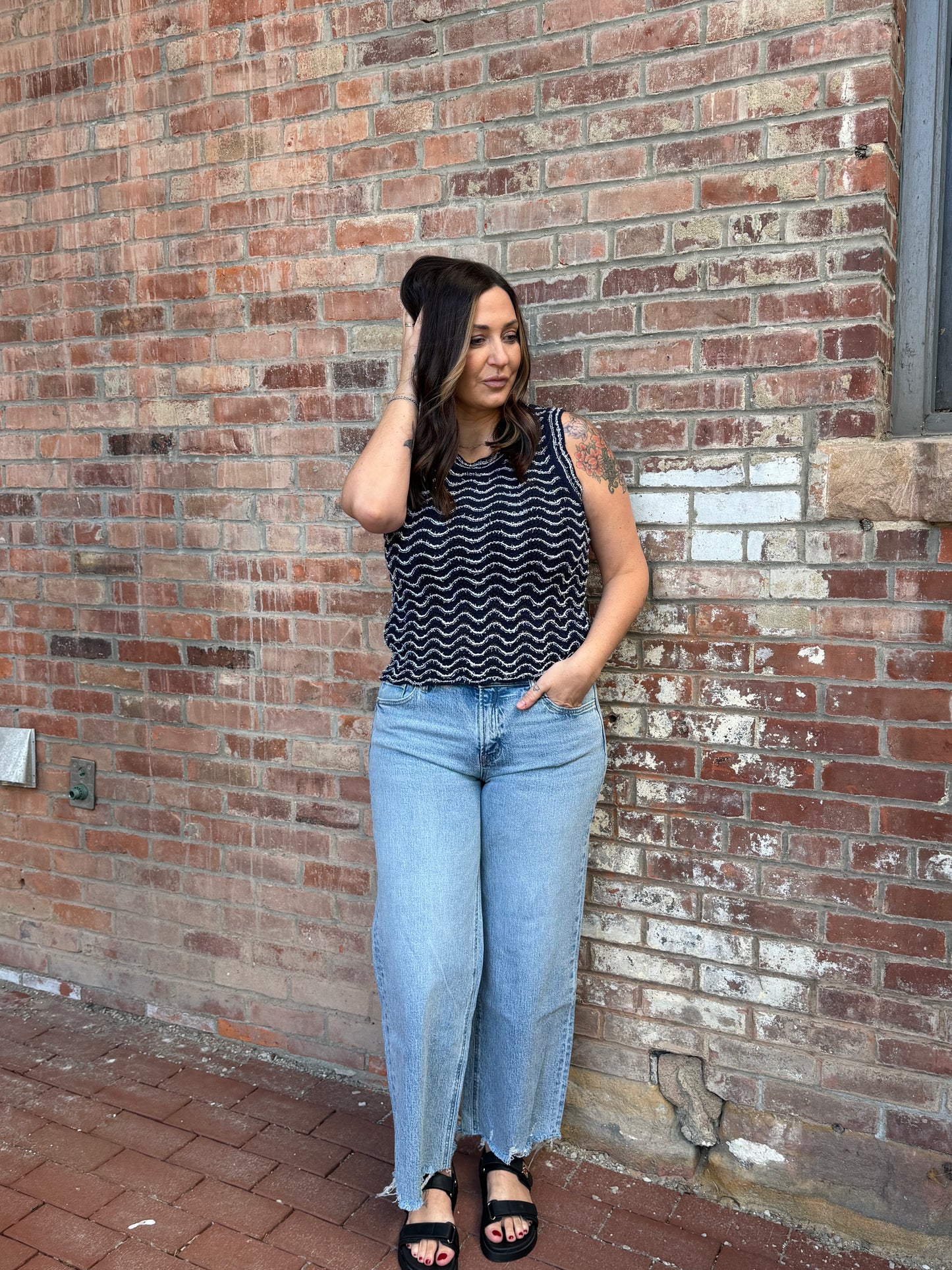 The Navy Sleeveless Sweater