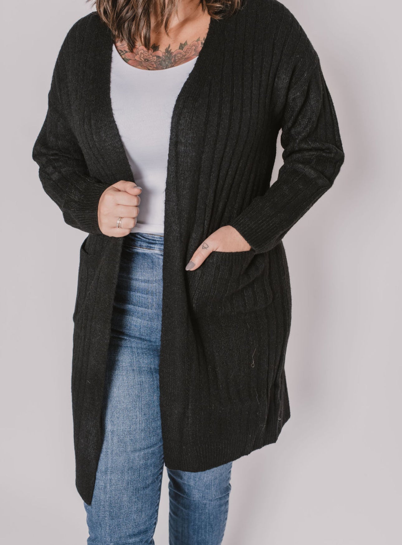 The Go To Black Cardigan