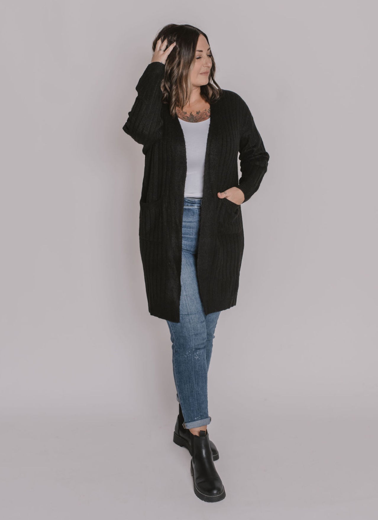 The Go To Black Cardigan