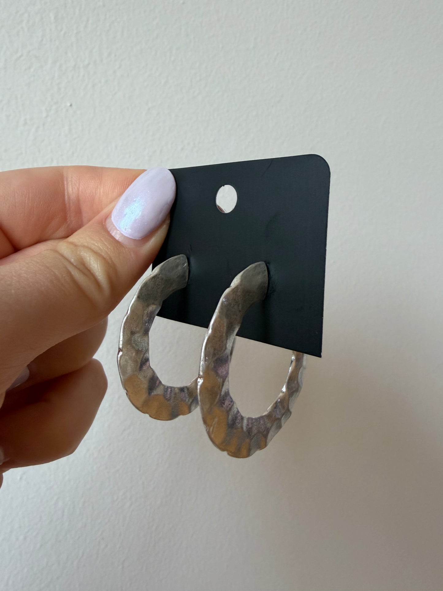 The Silver Worn Hoops