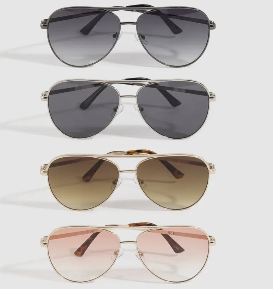 The Metal Frame Aviator Sunglasses (4 Colors)