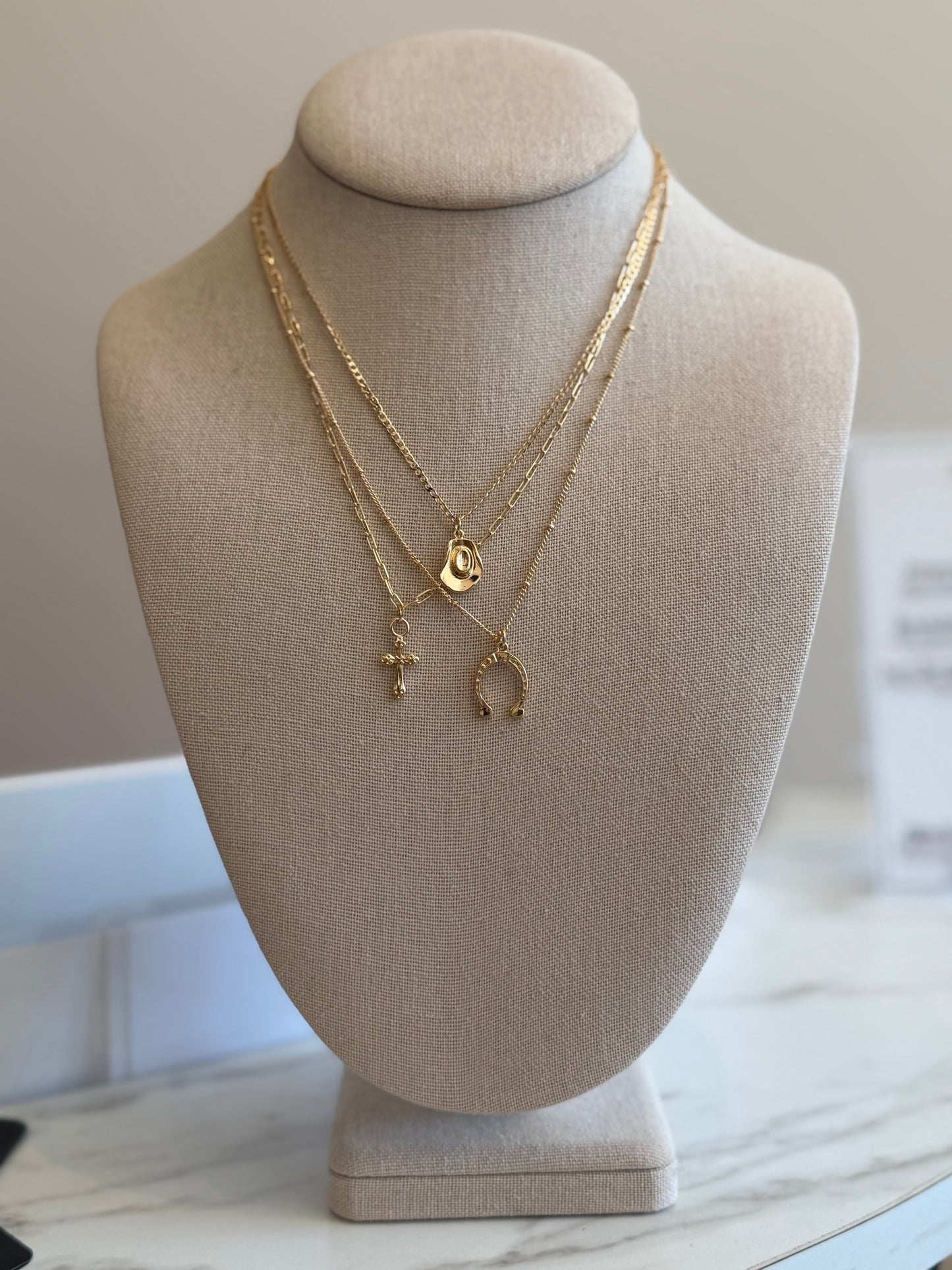 The Trio Layered Western Necklace