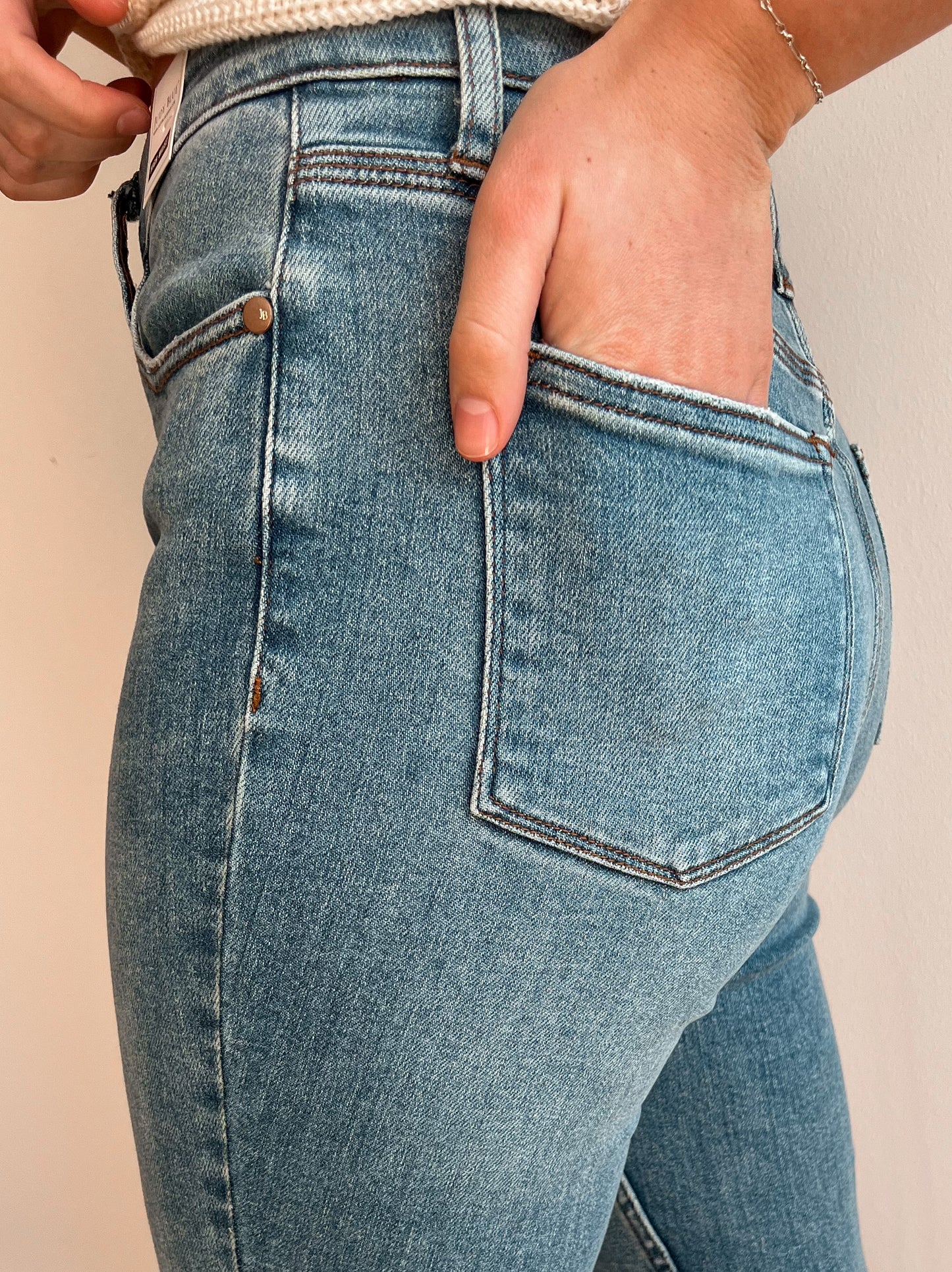 The Judy Blue Crossover Jeans
